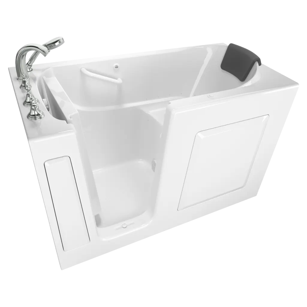 Baignoire à porte 30 x 60 pouces, série gelcoat de performance avec système de spa à air - Vidange à gauche avec robinet